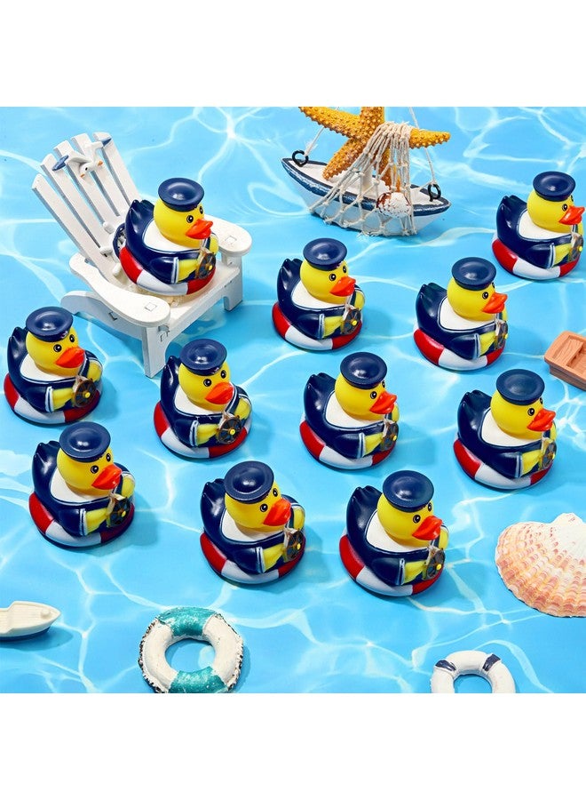 Jerify 12 Pcs Cruise Ships Rubber Ducks 2 Inch Nautical Sailing Rubber Cruise Ship Ducks Bulk for Party Gift Classroom Bath Carnival Pool - Image 4