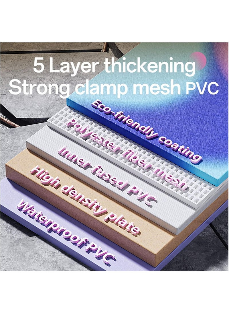 أبوستيم حوض ثلج محمول قابل للطي، مناسب لكل من الثلج والحرارة، مناسب للرياضيين، استعادة سريعة للعضلات، علاج بالماء البارد، حوض ثلج مناسب لصالة الألعاب الرياضية المنزلية الخارجية، سعة كبيرة، فتح سريع بدون تركيب (أزرق متدرج) - Image 5