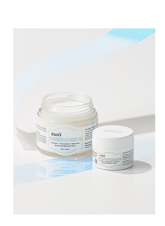 Klairs - Freshly Juiced Vitamin E Mask, Moisturizer, Boost the Effect Viatmin C, Niacinamide, Adenosine, 90ml, 3.04oz - Image 1