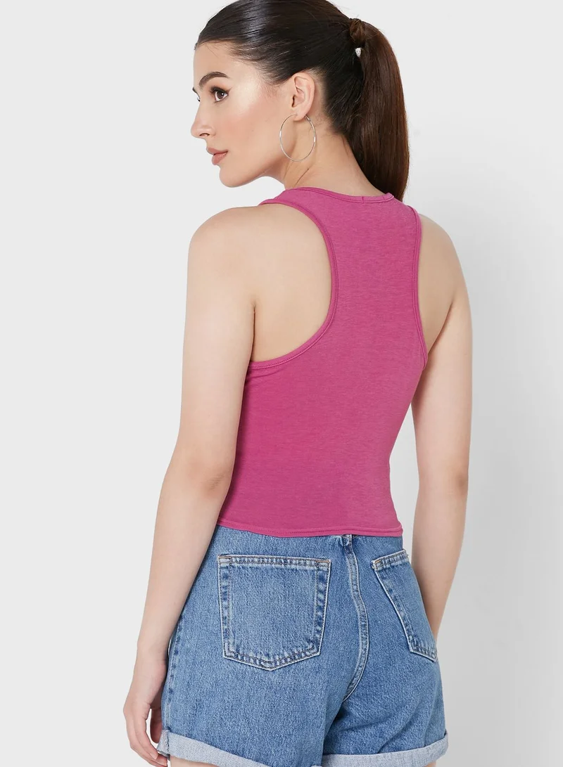 ناستي غال بلوزة كت بياقة رسن