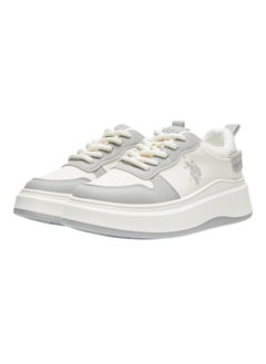 U.S. Polo Assn. Women's White and Grey Sneakers - Bold Rugged Style with Durable Sole for Outdoor Wear  - Image 2