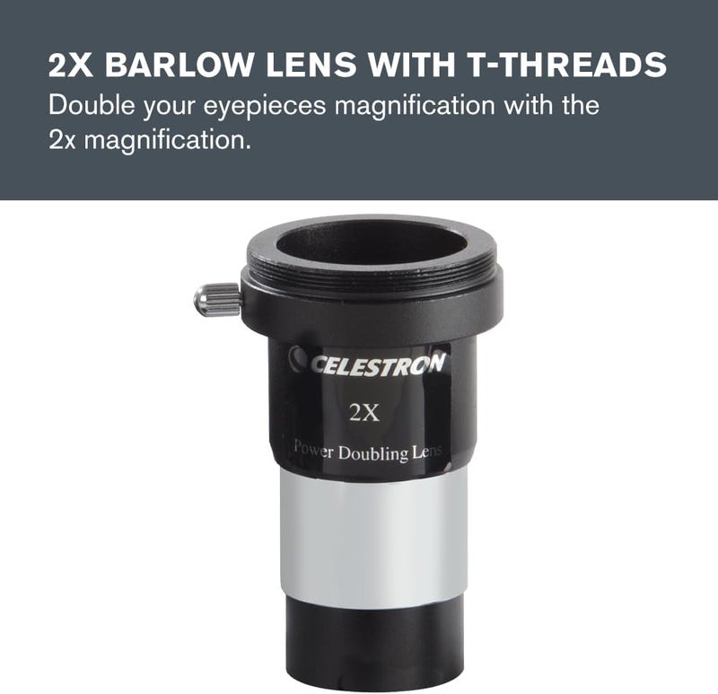 Celestron AstroMaster 1.25-Inch Eyepiece Telescope Accessory Kit - 8 Piece Set with Filters and Barlow Lens - Image 3
