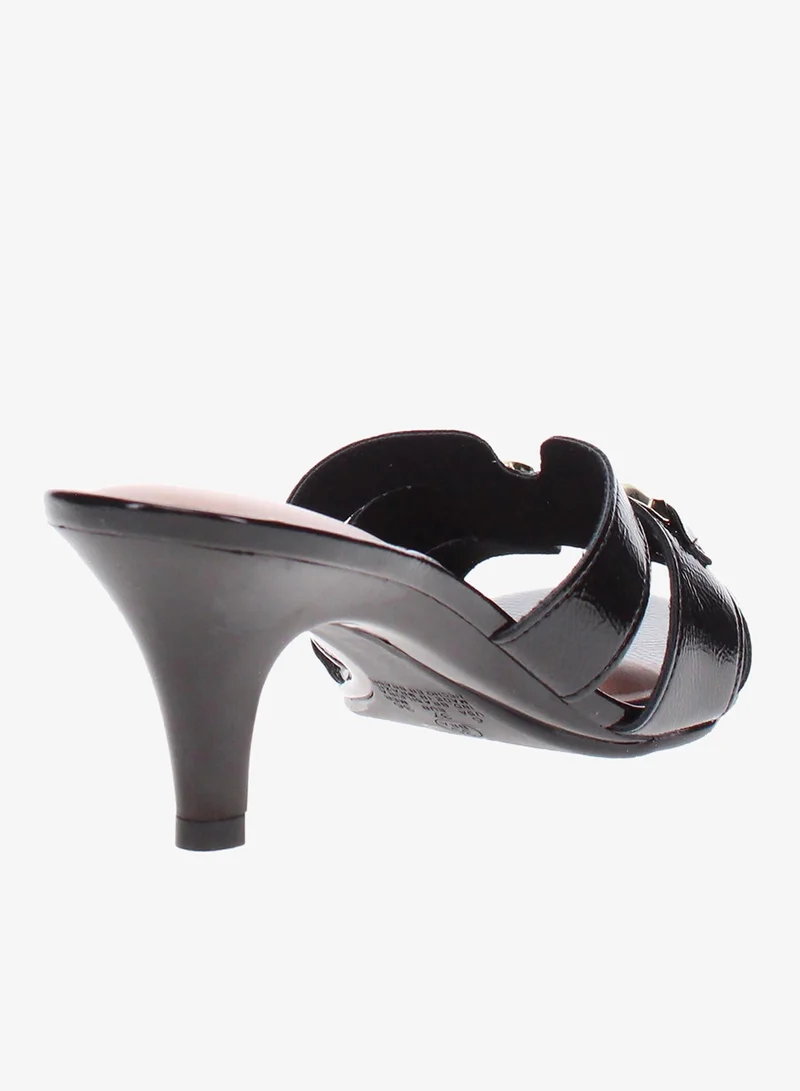 Beira Rio Black Beira Rio Women’s Mid Heel Sandals – Stylish Everyday Wear with Comfortable Support for Women | Best Price UAE