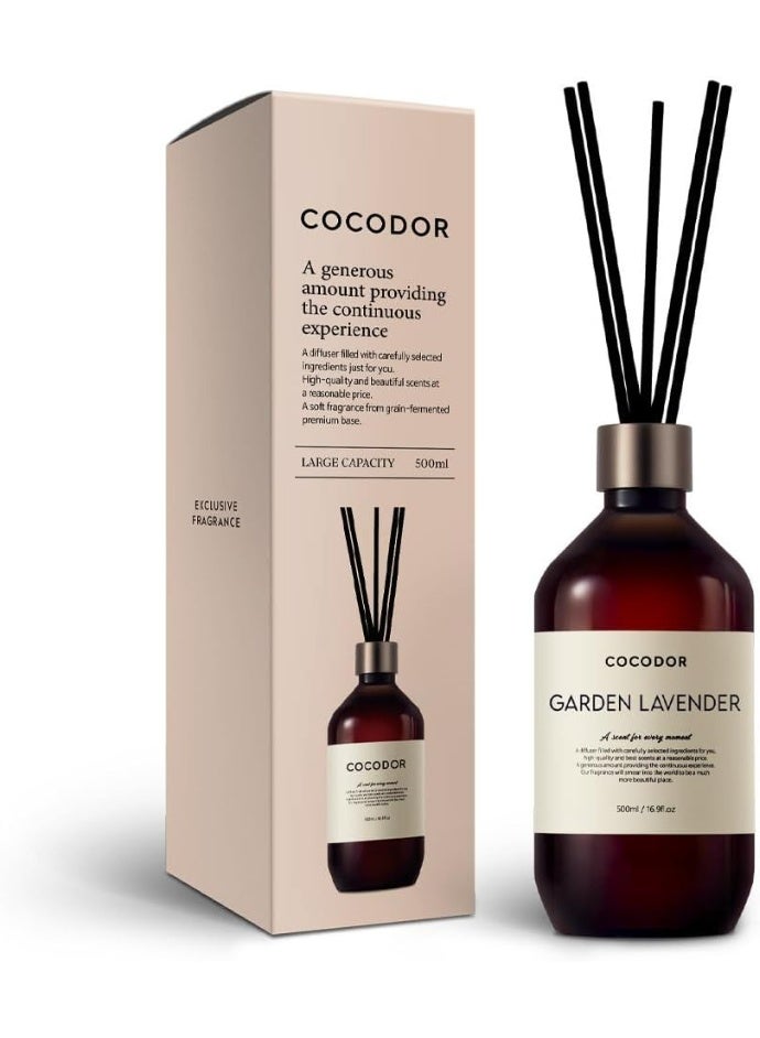 كوكودور موزّع العطر الفاخر بأعواد القصب / ‏16.9 أونصة (500 مل) / عبوة واحدة / زيت عطري برائحة مميزة مع مجموعة أعواد موزّع، مثالي لديكور المنزل والحمّام والرفوف - Image 1