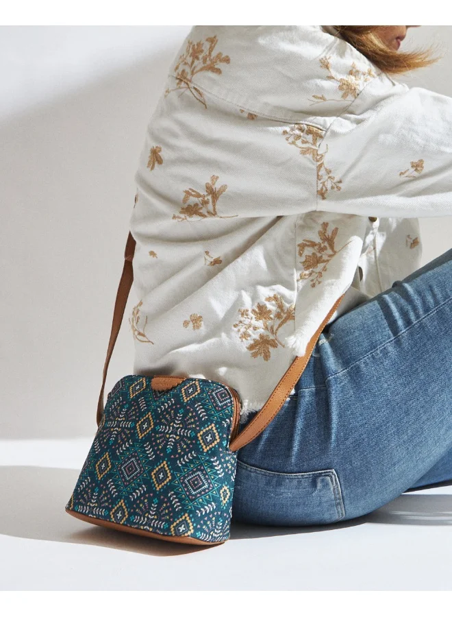 Chumbak Teal by Chumbak Mexico Aztec Sling Bag
