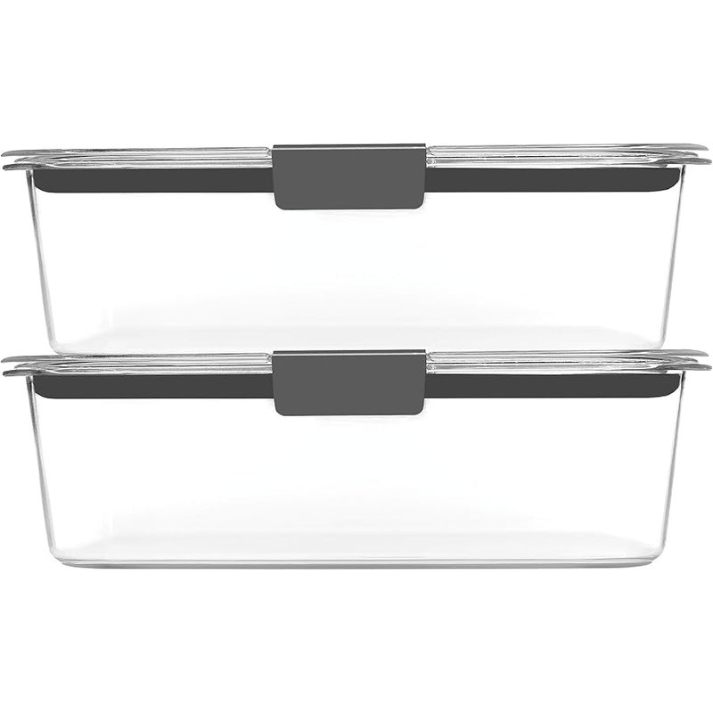 Rubbermaid 2108398 Leak-Proof Brilliance Food Storage Set | 1.3 Cup Plastic Containers with Lids | Microwave and Dishwasher Safe 9.6 cup, 2-Pack 2108407 - Image 2
