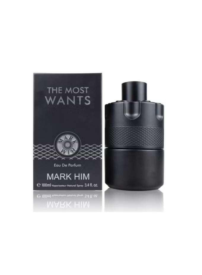 Mark Him The Most Wants Eau de Parfum for Men 100ml | Strong Long-Lasting Men’s Perfume | Fresh Woody Masculine Scent