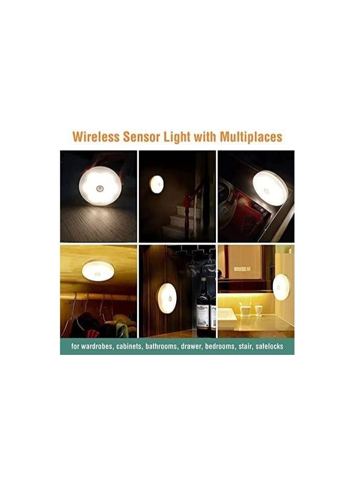 Motion Sensor Light with USB Rechargeable Battery, Self-Adhesive LED Light with Magnetic Back, Body Sensor Activated Light for Home, Hallway, Closet, Stairs, Bathroom, Warm White - Image 5