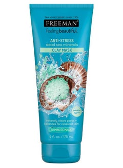 Freeman Feeling Beautiful Facial Antistress Mask Dead Sea Minerals 6 Oz (Pack Of 3)  - Image 3
