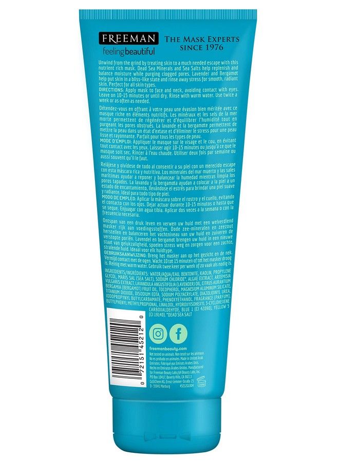 Freeman Feeling Beautiful Facial Antistress Mask Dead Sea Minerals 6 Oz (Pack Of 3) - Image 4