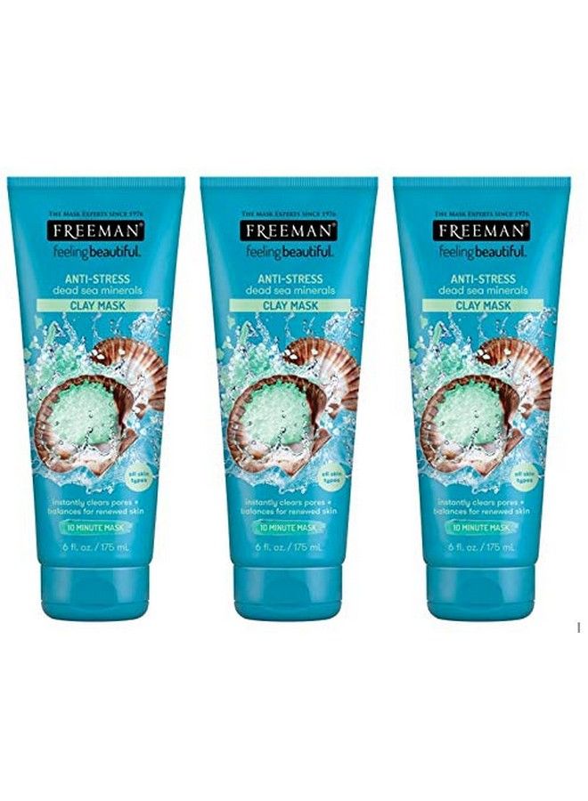 Freeman Feeling Beautiful Facial Antistress Mask Dead Sea Minerals 6 Oz (Pack Of 3) - Image 2
