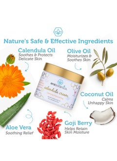 Era Organics Baby Moisturizing Cream - Soothing And Nourishing Calendula Cream With Cocoa Butter, Rosemary And More - Baby Face Cream And Baby Moisturizer For Sensitive Skin Made In The Usa 2 Oz  - Image 2