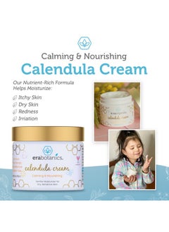 Era Organics Baby Moisturizing Cream - Soothing And Nourishing Calendula Cream With Cocoa Butter, Rosemary And More - Baby Face Cream And Baby Moisturizer For Sensitive Skin Made In The Usa 2 Oz  - Image 5
