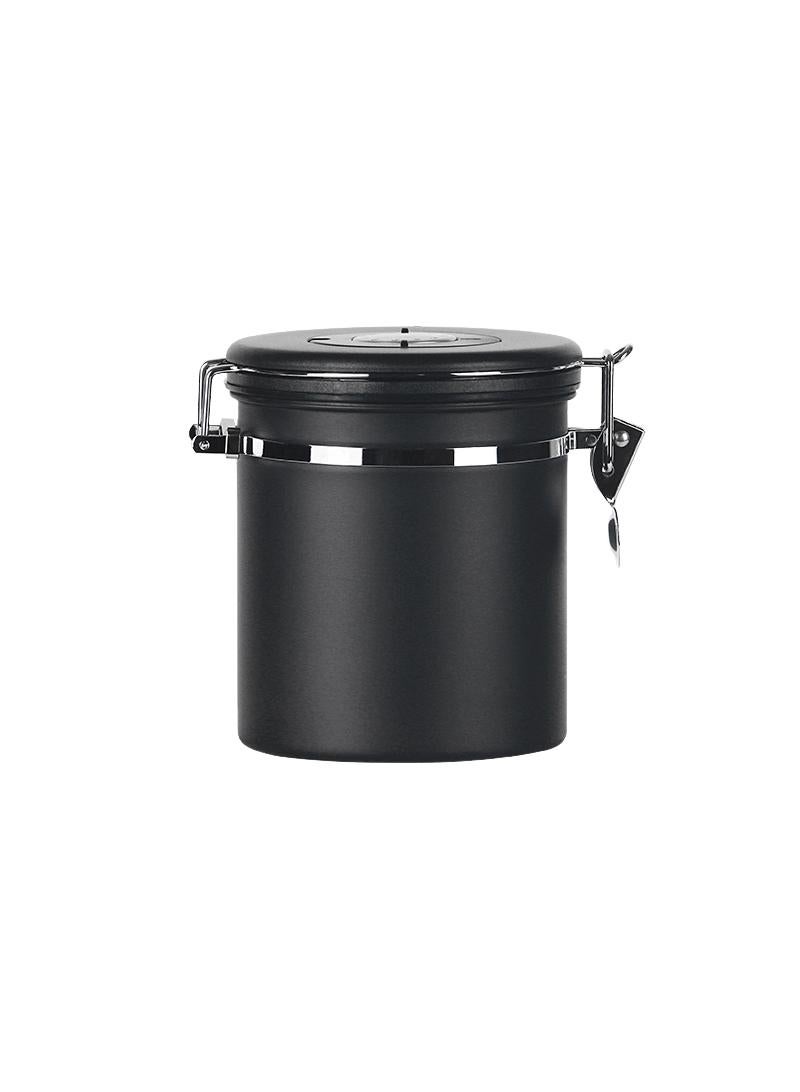 Y&D 1.2L Sealed Stainless Steel 304 Exhaust Breathing Coffee Preservation Round Storage Storage Jar - Image 2