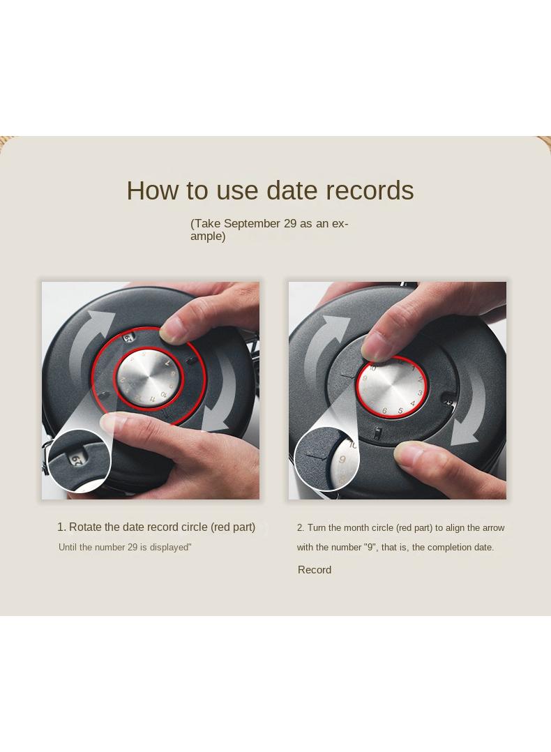 Y&D 1.2L Sealed Stainless Steel 304 Exhaust Breathing Coffee Preservation Round Storage Storage Jar - Image 4