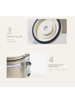 Y&D 1.2L Sealed Stainless Steel 304 Exhaust Breathing Coffee Preservation Round Storage Storage Jar  - Image 4
