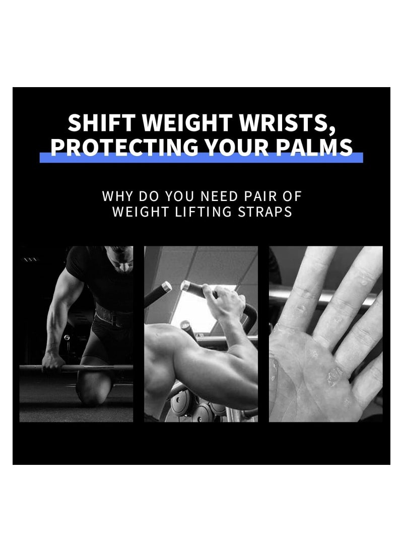 SYOSI Weight Lifting Wrist Straps,Weightlifting Wrist Straps with Cushion Wrist Loop, Leather Weight Lifting Wrist Straps for Weightlifting and Workout, Lifting Grips Hand Straps for Men and Women  - Image 5