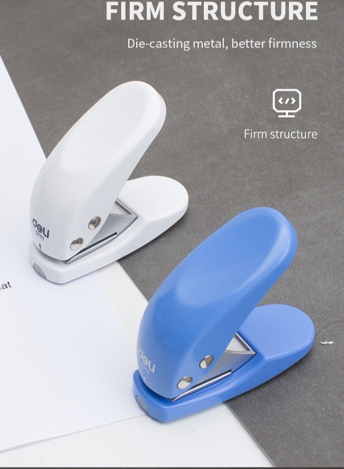 ديلي E0111 ثقب واحد - 10 ورقات، Φ6 مم، 1 قطعة، أبيض/أزرق - Image 3