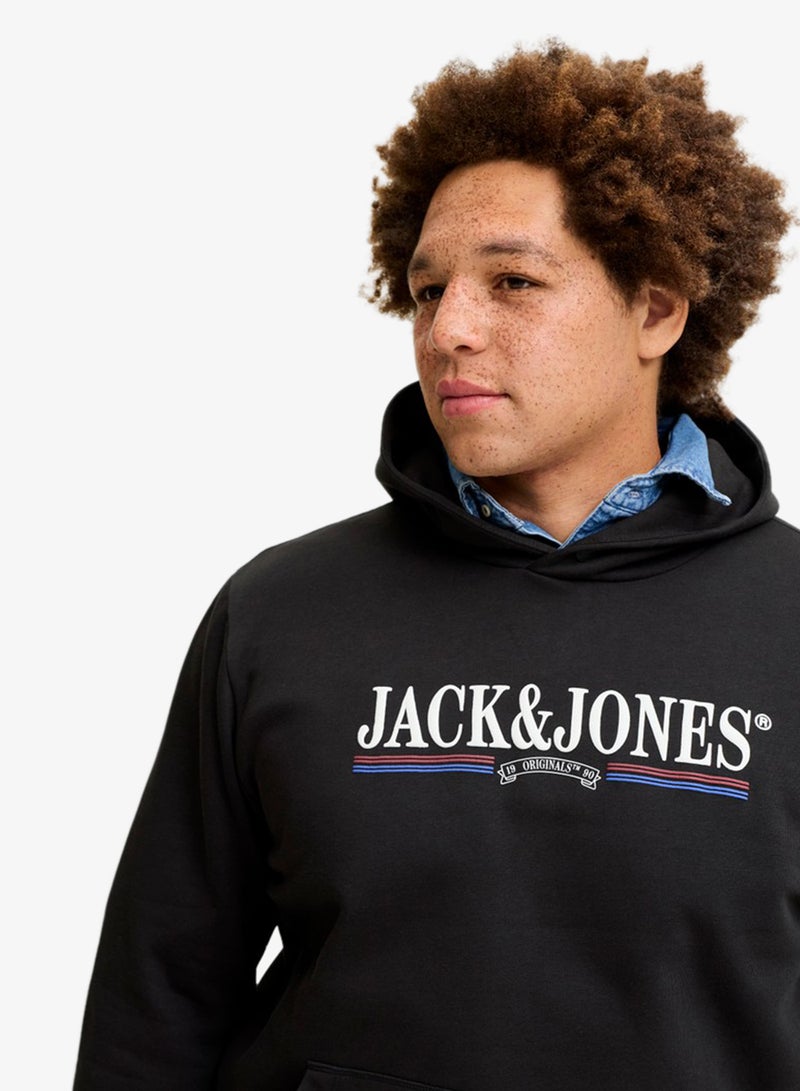JACK & JONES Plus Size Graphic Pullover Hoodie - Image 3