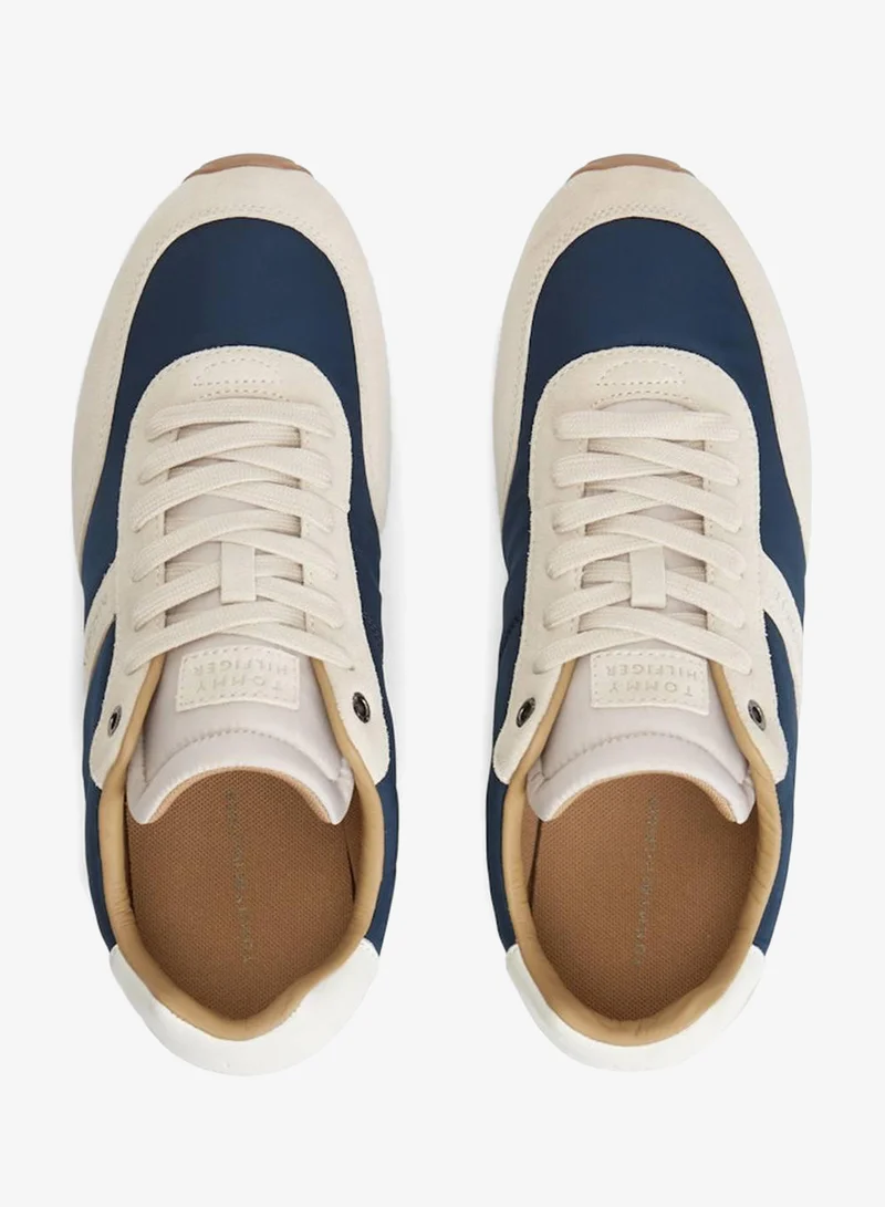 Tommy Hilfiger Desert Sky/Classic Stone Textile Low Profile Trainers for Men | Best Price UAE