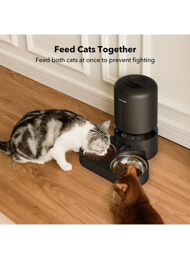 PETLIBRO PETLIBRO Automatic Cat Feeder for 2 Cats, 5G WiFi Cat Food Dispenser with APP Remote Feeding, 5L Timed Automatic Dog Feeder, 1-10 Meals/Day, 10s Meal Call, Dual Trays Pet Feeder for Cat, Dog  - Image 2