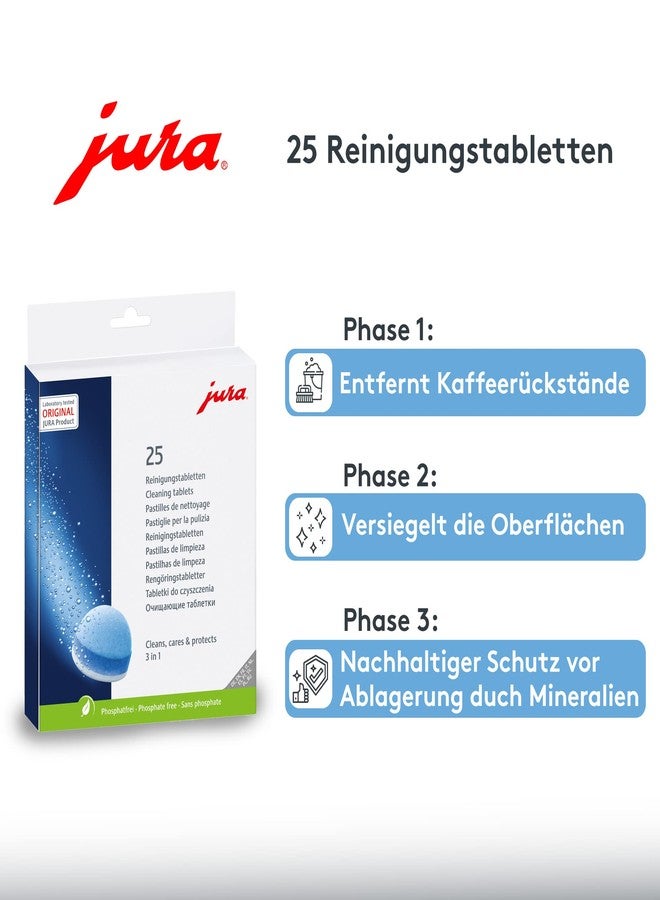 Jura 3-Phase Cleaning Tablets 25045 For All Jura Espresso Machines and Automatic Coffee Centers - 25-Count - Image 2