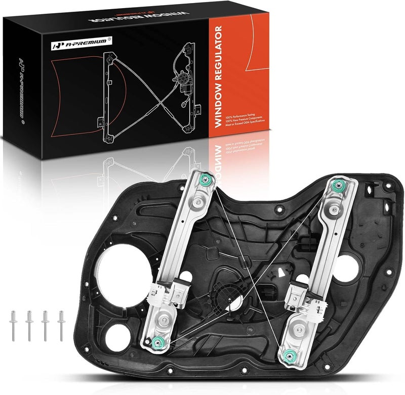 A-Premium Power Window Regulator Without Motor for Hyundai Elantra 2011-2016 Sedan Front Driver Side - Image 1