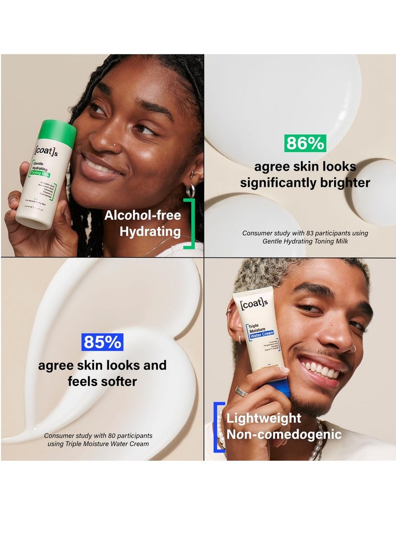 Coats Coats Healthy Skin Heroes – Hydrating Toning Milk 4.2 oz & Triple Moisture Water Cream 2.5 oz – All-Day Hydration for Smooth, Dewy & Plump Skin - Image 3