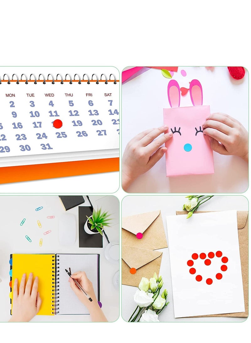 Zikra Dot Sticker Label Round Polka Circle Mega Bundle in Assorted 10color Color Coding Circle Dot Labels Color Coding Labels Round Self-Adhesive Colored Circle Dot Stickers 20 Sheets - Image 2