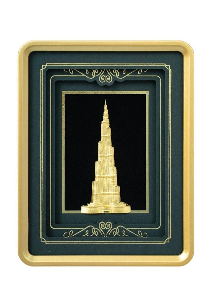 KHUSHBOO JEWELS 24KT PURE BURJ KHALIFA GOLD FRAME (10*13CM) - Image 1