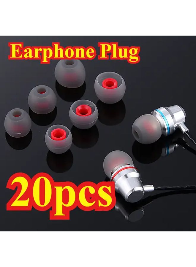 20pcs Soft Ear Caps For In Ear Headphones Secure Fit Sweatproof Comfortable - Image 2