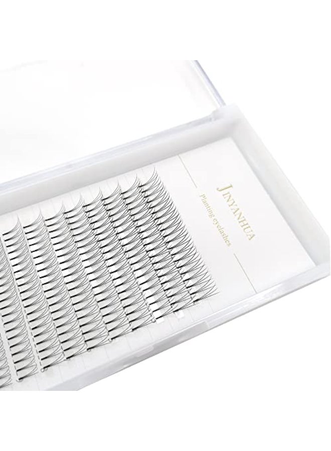Adiya Soft Natural Premade Volume 2D Fans Eyelash Extension 010 Thickness 814mm Handmade Premade Cluster Volume Fans Faux Mink Lashes 3d 10mm 3D010D - Image 1