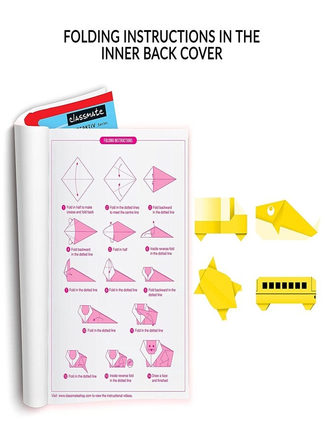 Classmate Origami Longbook - Single Line,272 X 167Mm, 172 Pages, Pack Of 12 - Image 5