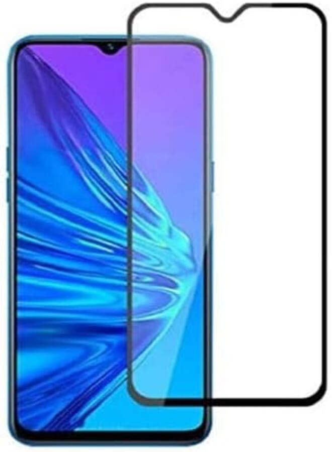 StraTG Oppo Reno 3 Glass Screen Protector - Crystal Clear Protection for Your Smartphone Display - Black Frame