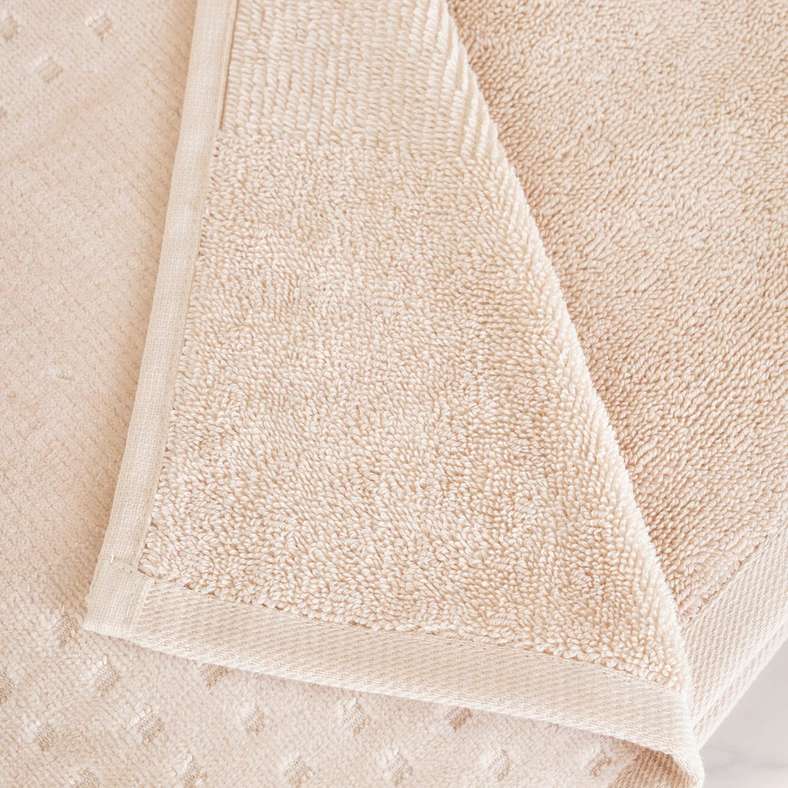 Pan Home Siesta Velour Hand Towel - Cream - Image 3