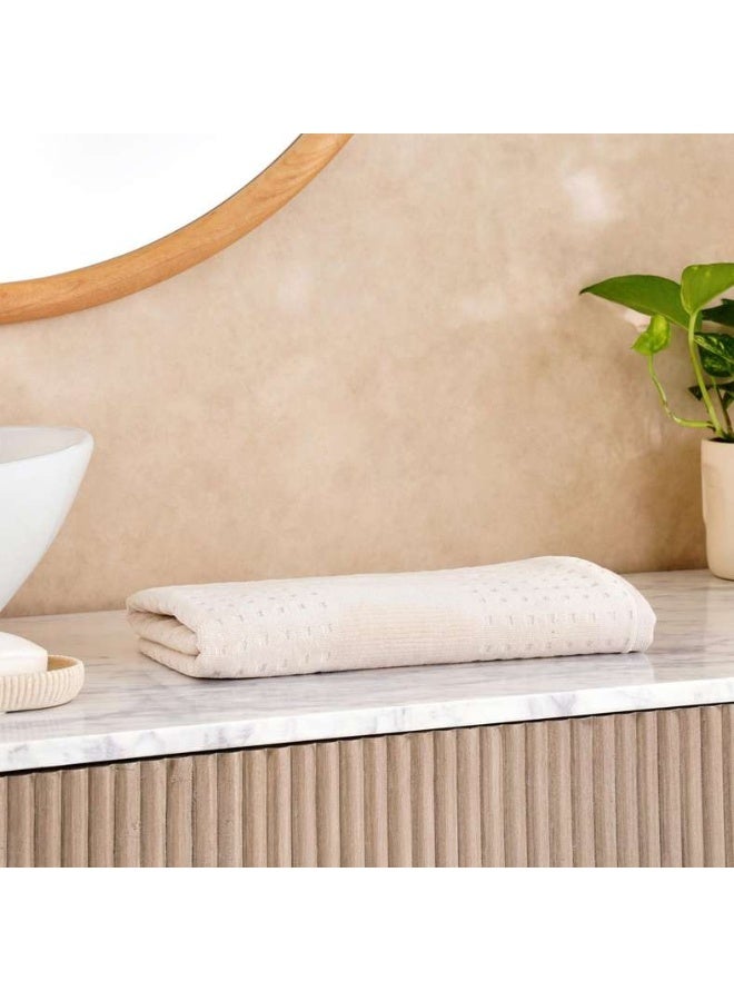 Pan Home Siesta Velour Hand Towel - Cream - Image 1