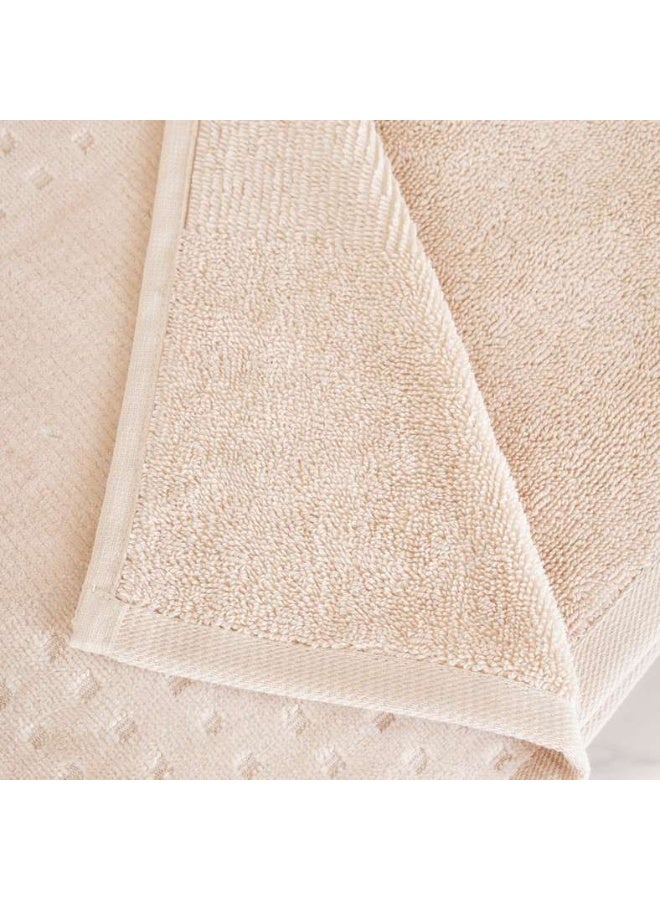 Pan Home Siesta Velour Hand Towel - Cream - Image 3