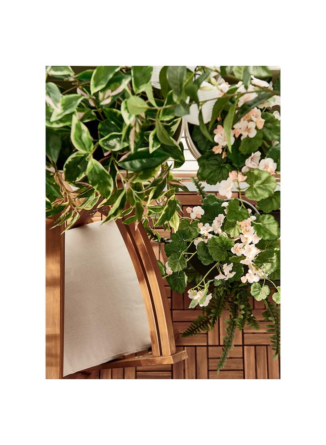 زبون كرسي خارجي قابل للطي/مُلطخ باللون البني الفاتح - Image 5