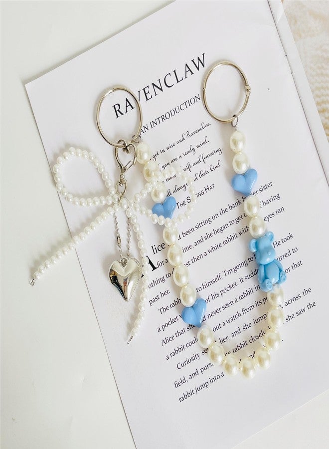 QTMY Pearl Beaded Bow Charms for Bogg Bag Accessories Rubber Beach Bag, Boho Purse Charms,816 - Image 2