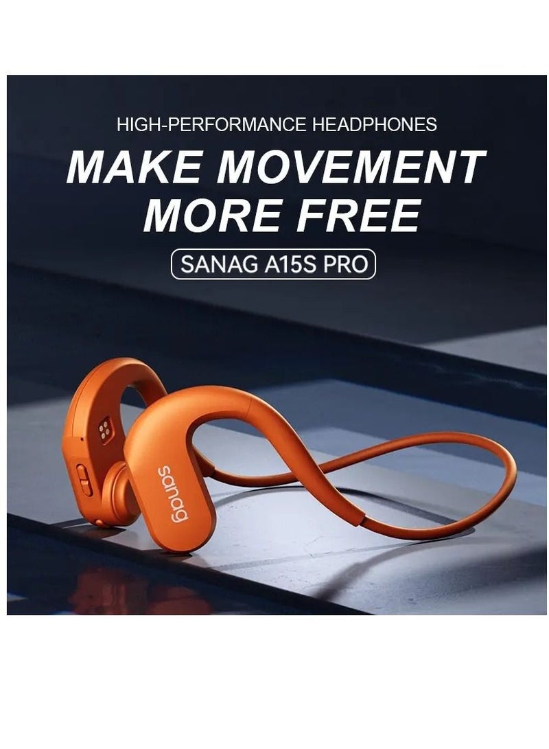 Sanag A15S Pro Earphone Wireless Bluetooth Open Air Conduction Sport Ipx7 Waterproof - Image 2