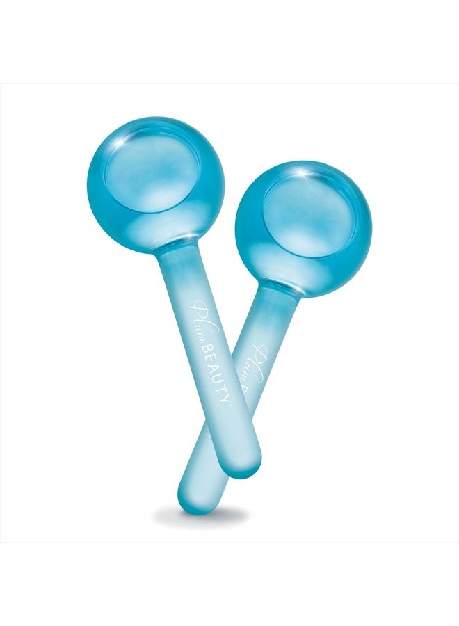 Plum Beauty Facial Ice Globes - Cooling Massage Tools for Refreshing Skincare Routine, Enhances Self Care, Reduces Puffiness - Set of 2 - Image 1