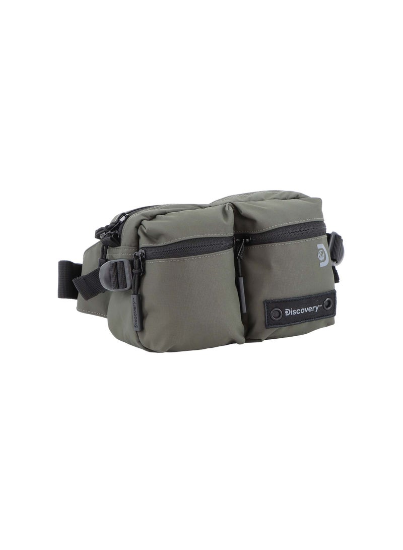 Discovery Discovery SHIELD RPET Polyester Waist Bag Khaki(Beige), Hip Bag With Adjustable Strap, RFID Pocket, Suitable For Travel, Outdoors, Gym, Hiking For Men And Women  - Image 5