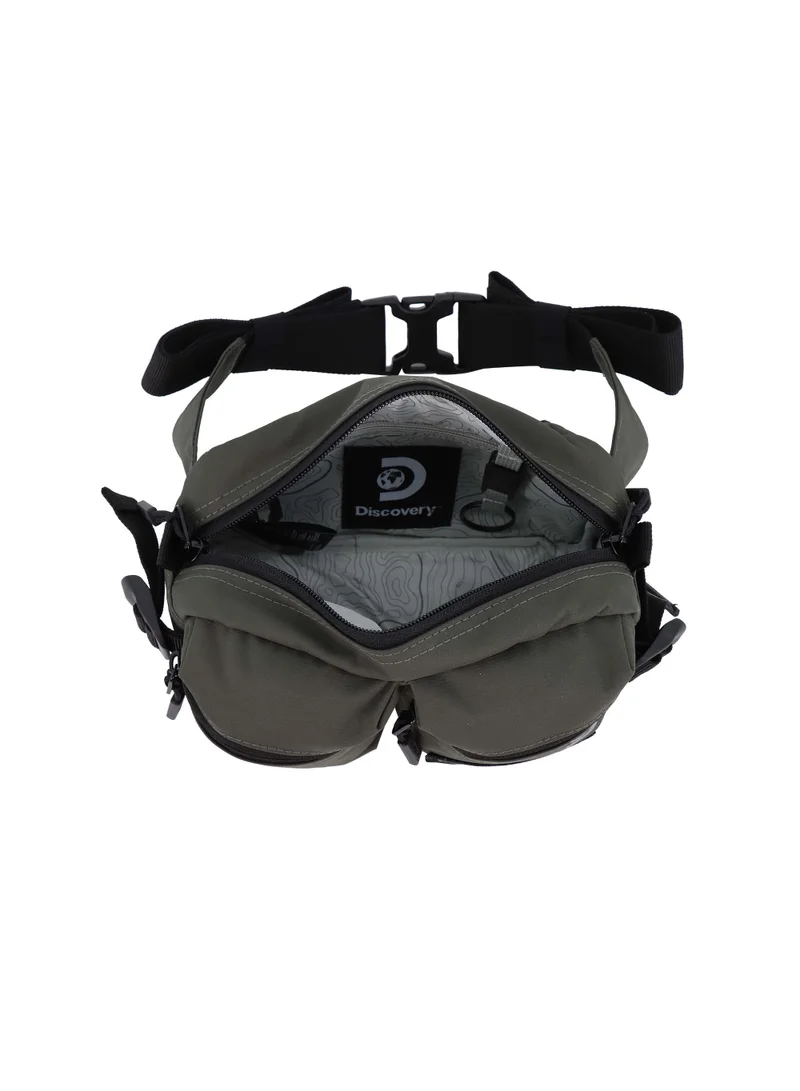 Discovery Discovery SHIELD RPET Polyester Waist Bag Khaki(Beige), Hip Bag With Adjustable Strap, RFID Pocket, Suitable For Travel, Outdoors, Gym, Hiking For Men And Women