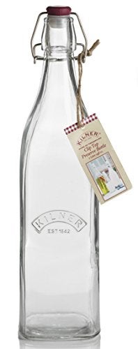 Kilner Square Swing Top Glass Bottle | 1L - Image 1