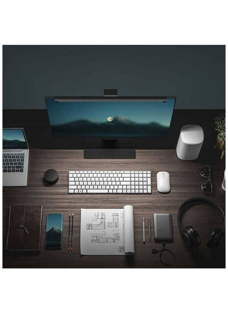 Xiaomi Mi Computer Monitor Light Bar Eyes Protection Computer USB Powered Lamp Display Hanging Light With 2.4GHz Wireless Remote Control Magnetic Rotation System and Ra95 Color Rendering Index - Black