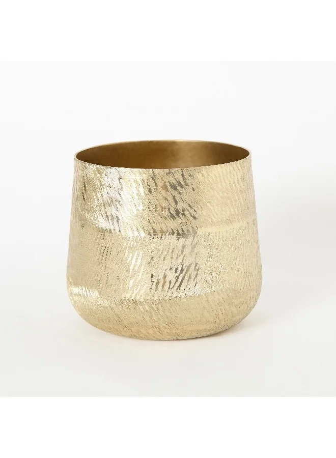 Home Box Catlyn Aluminum Textured Votive Holder 18 x 16 x 18 cm