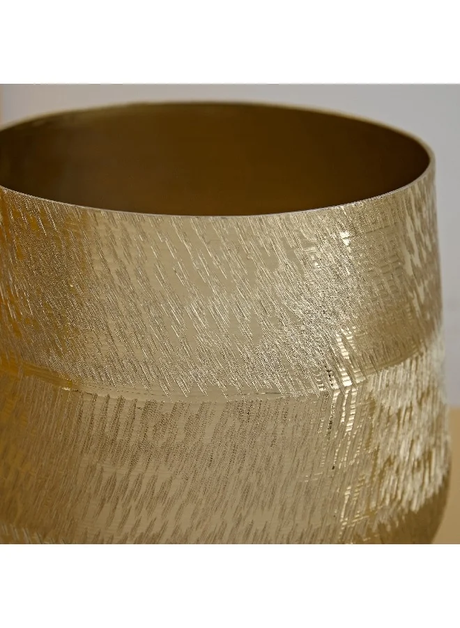 Home Box Catlyn Aluminum Textured Votive Holder 18 x 16 x 18 cm