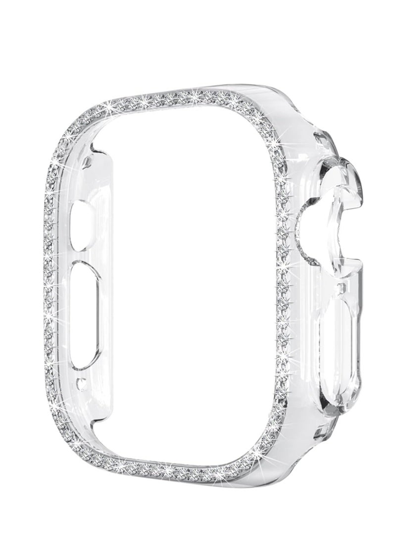 Generic Compatible with Apple Watch Ultra 2 49mm Bling Case for Women, Hard PC Frame Bumper without Screen Protector, Crystal Diamonds Shell Ultra Slim Protective Cover for iWatch Ultra 49mm  - Image 1
