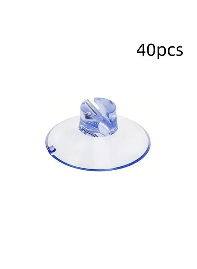 40pcs Strong Adhesive Suction Cup Hooks Reusable Removable Wall Hangers For Home Kitchen Office Organization - Image 1