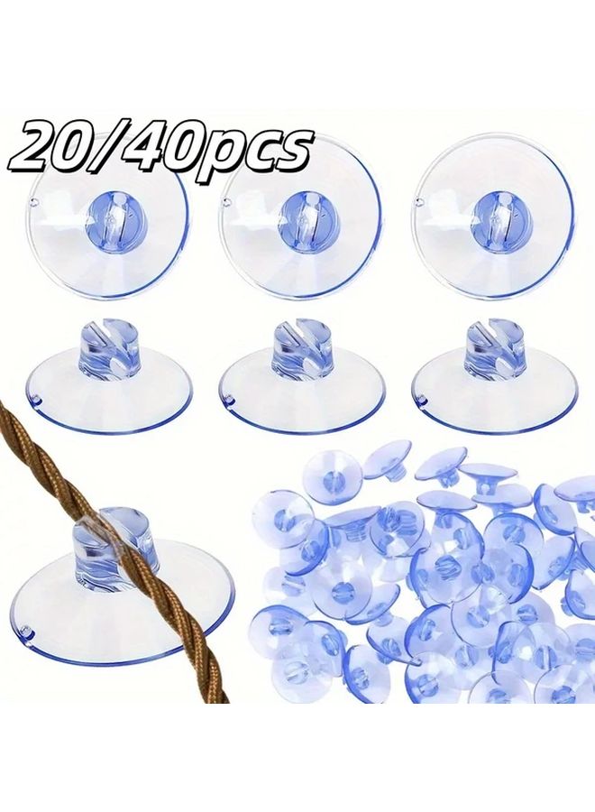 40pcs Strong Adhesive Suction Cup Hooks Reusable Removable Wall Hangers For Home Kitchen Office Organization - Image 2